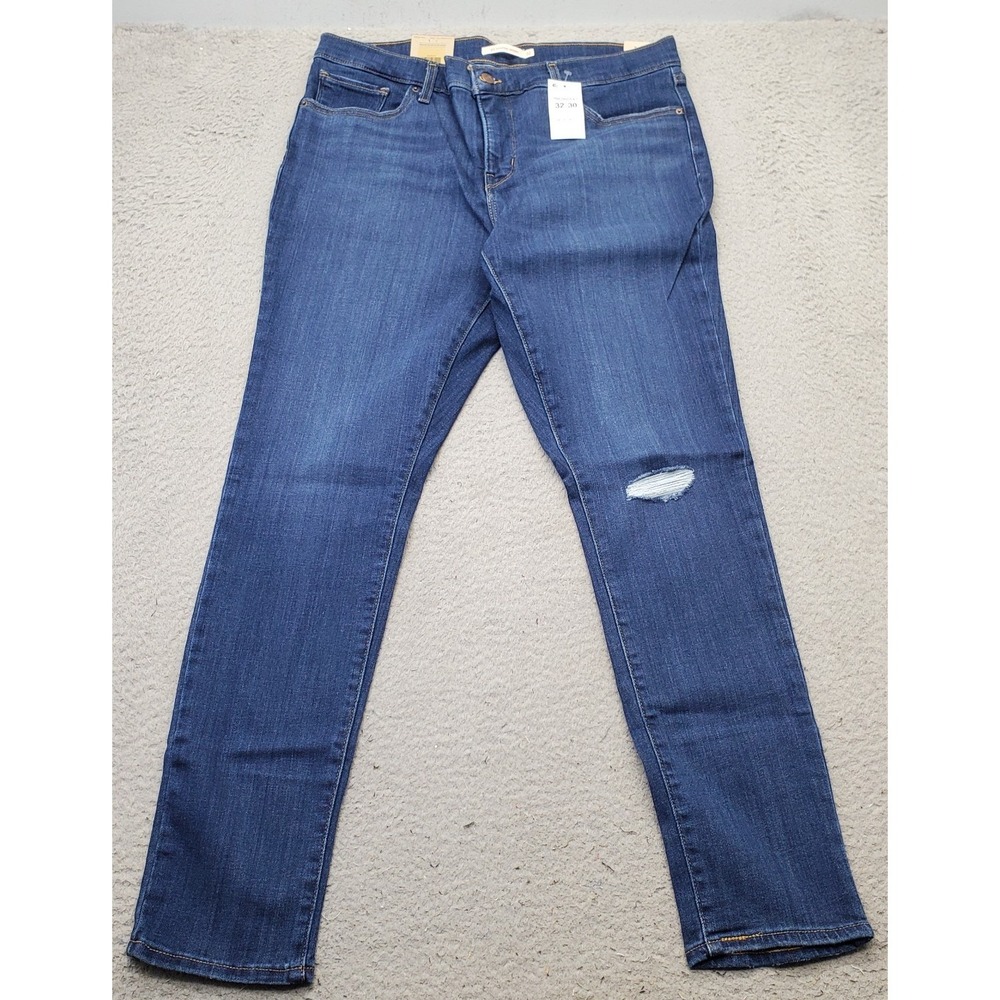 Levi's Jeans Womens 32/30 Blue Denim Stellar Stretch Mid-Rise 311 Shaping Skinny